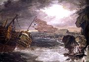 Oil painting of the East Indiaman